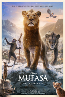 Mufasa: The Lion King (2024) Hindi Dubbed (DD 5.1) & English [Dual Audio] WEB-DL 2160p 1080p 720p 480p HD [Full Movie] poster