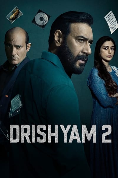 Drishyam 2 (2022) WEB-HDRip [Hindi ORG DD 5.1] 1080p | 10-Bit | 720p | HEVC | 480p [x264|x265] Esubs poster