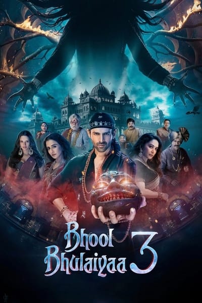 Bhool Bhulaiyaa 3 (2024) WEB-HDRip [Hindi ORG DD 5.1] 4K | 1080p | 10Bit | 720p | HEVC | 480p [x264|x265] Esubs [4K ADDED] poster