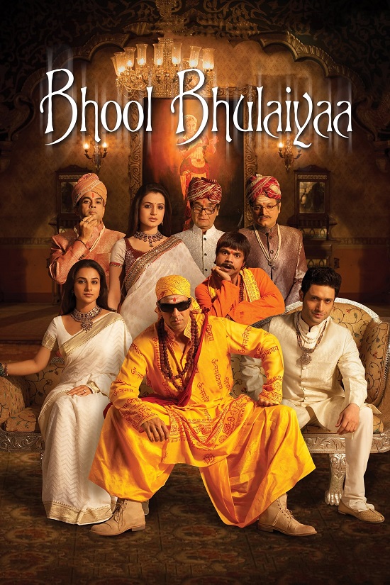 Bhool Bhulaiyaa (2007) 720p | 480p BluRay [Hindi DD 2.0] x264 ESubs 1.2GB | 500MB poster