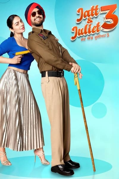 Jatt & Juliet 3 (2024) WEB-HDRip [Punjabi ORG DD 5.1] 4K | 1080p | 720p | HEVC | 480p [x264|x265] Esubs poster